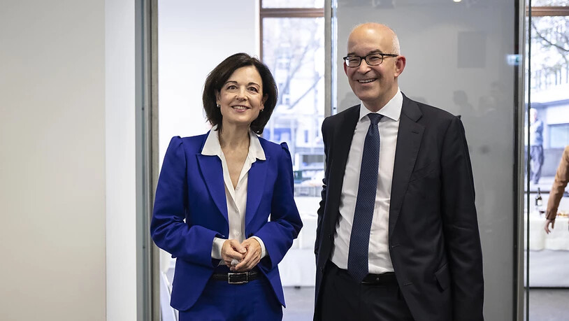 Regine Sauter (l.) tritt nicht zum zweiten Wahlgang der Ständeratswahlen im Kanton Zürich an. Gregor Rutz (SVP) soll stattdessen den bürgerlichen Zürcher Sitz im Ständerat verteidigen. (Archivbild)
