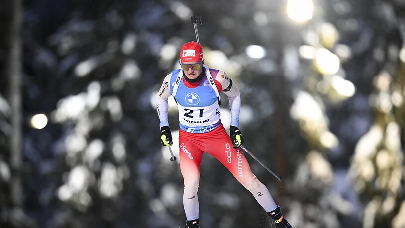 Sebastian Stalder (hier im Einzelrennen vom Sonntag) zeigte als Startläufer erneut eine überzeugende Leistung