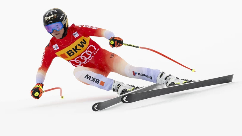 Komplettiert das Podest: Lara Gut-Behrami wird Dritte zum Super-G-Auftakt in St. Moritz.