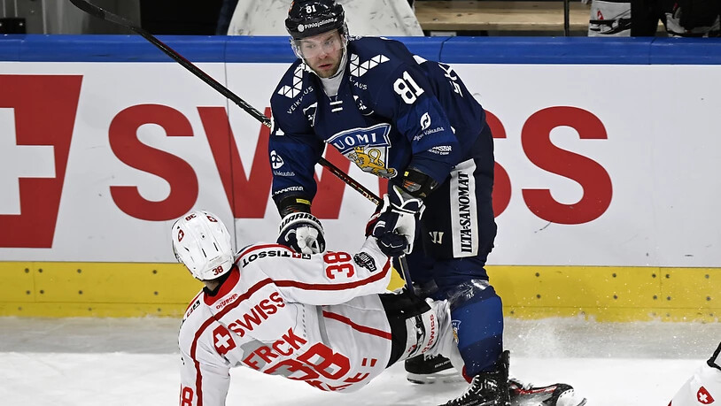 Die Schweizer (Lukas Frick) unterlagen auch Olympiasieger Finnland nach Aufholjagd