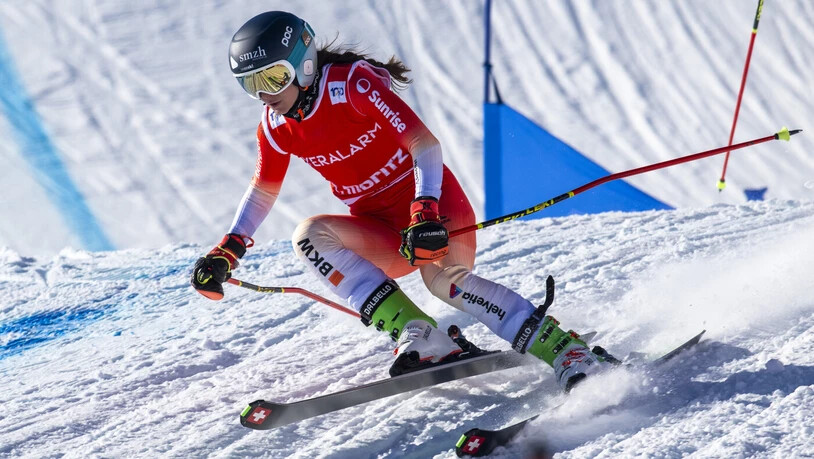 Schnell unterwegs: Talina Gantenbein fährt am Weltcup in Italien auf Platz 3.