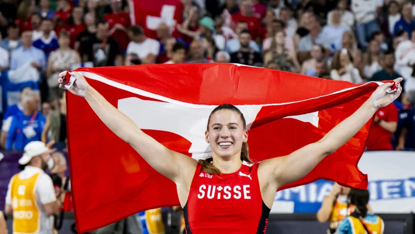 Angelica Moser auf der Ehrenrunde