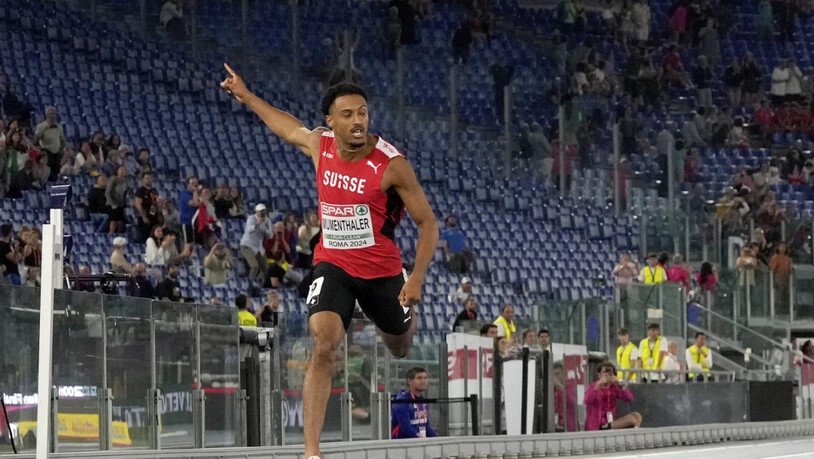 Der Coup auf der Aussenbahn: Timothé Mumenthaler wirft sich ins Ziel