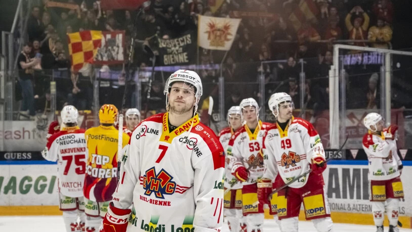 Auch für den EHC Biel ging am Samstag nach dem Verpassen der Top 10 die Saison zu Ende