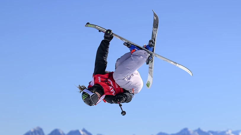 In der Qualifikation die Beste: Sarah Höfflin springt am Samstag an der WM im Big Air um die Medaillen