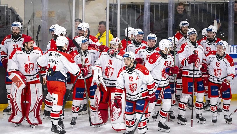 Visp feierte den ersten Sieg in der Ajoie wie den Swiss-League-Titel
