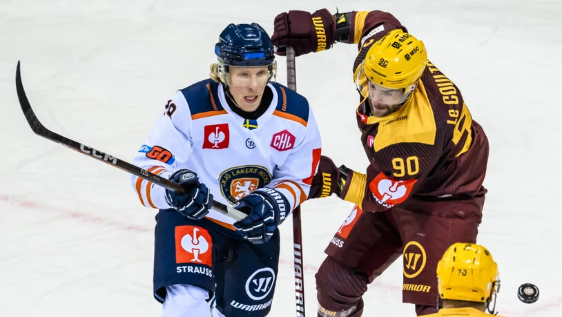 Der schwedische Angreifer Marcus Sylvegard (links) spielt ab kommender Saison für den EHC Biel