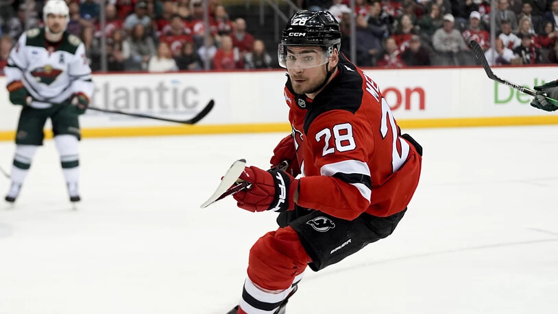 Timo Meier erzielt gegen die Boston Bruins ein Tor und gibt zwei Assists (Archivbild)