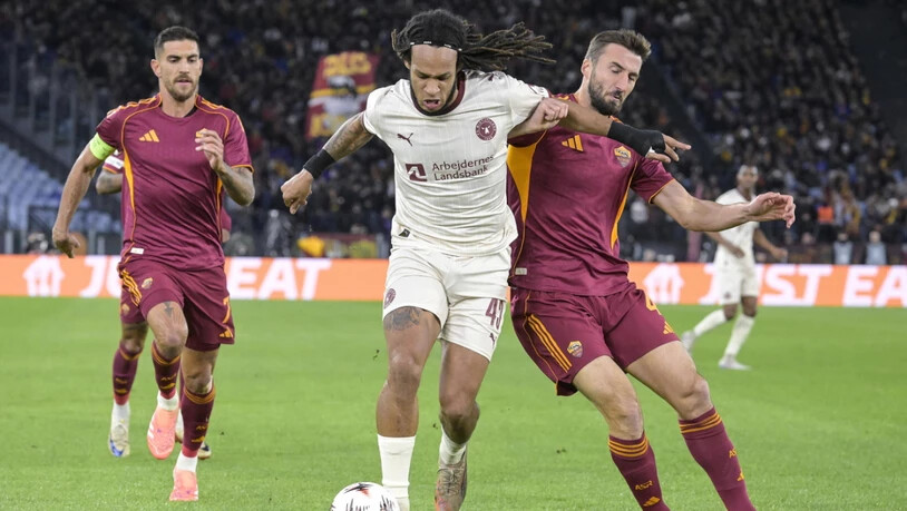 Kevin Mbabu und Midtjylland verlieren in Rom, bleiben aber in der Spitzengruppe der Europa League