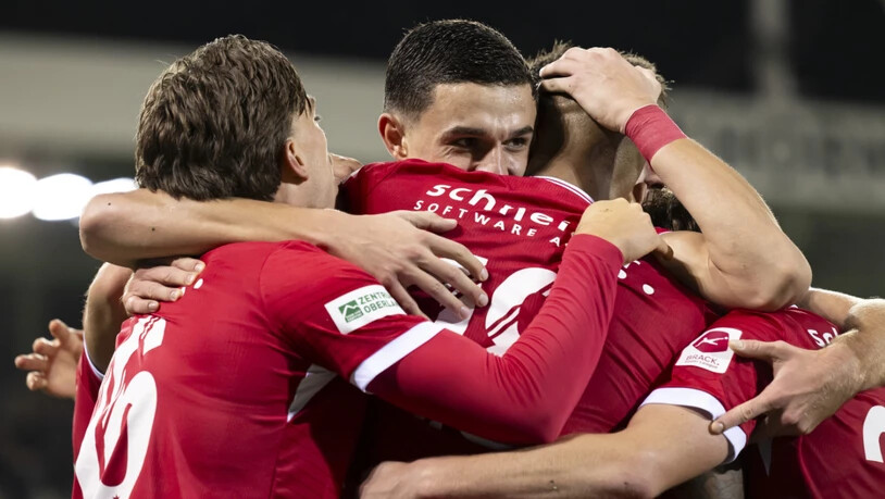 Die Spieler des FC Thun wollen nach zwei Niederlagen wieder jubeln