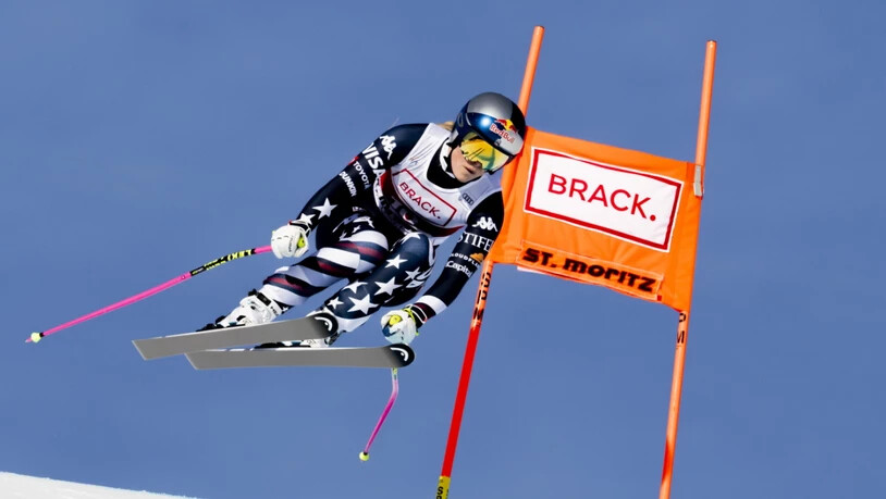 Lindsey Vonn springt in St. Moritz zurück auf den Abfahrtsthron