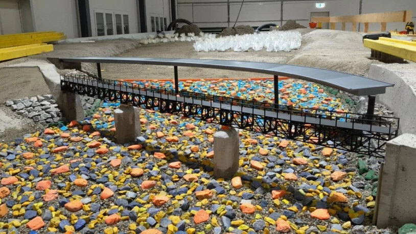 Ein 3D-Modell soll bei der Neugestaltung des instabil gewordenen Flussbettes der Maggia bei Visletto infolge des Unwetters von 2024 helfen.