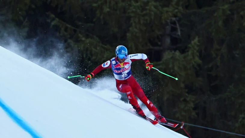 Die Jungfernfahrt auf der Streif: Am Mittwoch tastete sich Marco Schwarz an die spektakuläre Piste heran. Am Samstag in der Abfahrt steht er dennoch nicht am Start