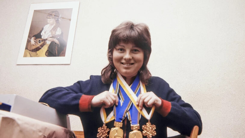 Mit 17 Jahren in Rampenlicht: Marie-Theres Nadig holte 1972 in Sapporo Gold in Abfahrt und Riesenslalom (für beides gab es damals auch noch WM-Goldmedaillen)