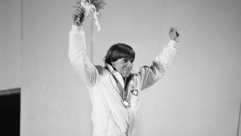 Die grosse Stunde in Sarajevo: Max Julen als Sieger des Riesenslaloms