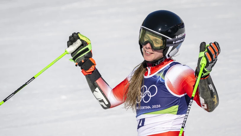 Keine Medaille im Riesenslalom für Camille Rast