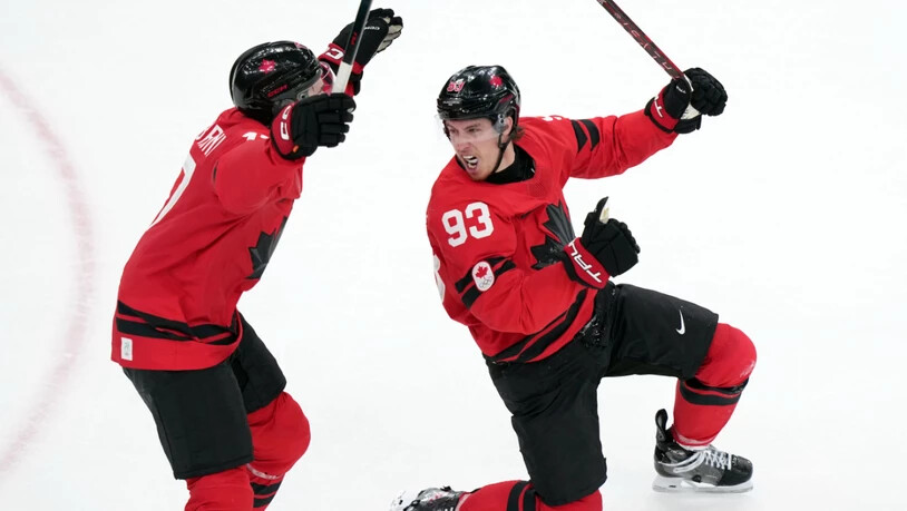 Kanadas Mitchell Marner freut sich über das 4:3 in der Verlängerung gegen Tschechien