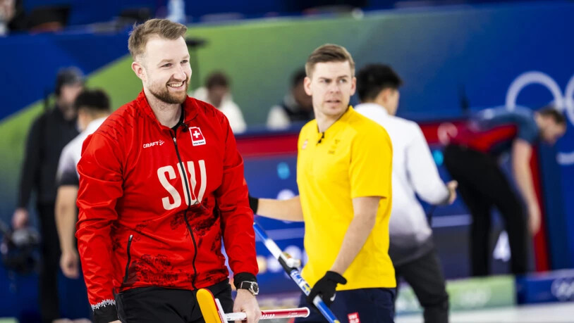 Yannick Schwaller und sein Team sind im olympischen Curling-Turnier mit grossem Erfolg unterwegs