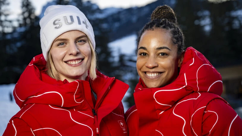 Salomé Kora (rechts) war schon dreimal an Olympischen Sommerspielen dabei, nun folgt in Cortina zusammen mit Bob-Pilotin Debora Annen ihre Premiere an Winterspielen