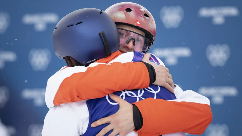 Unterschiedliche Gefühlslagen bei Pirmin Werner (hinten) und Noé Roth