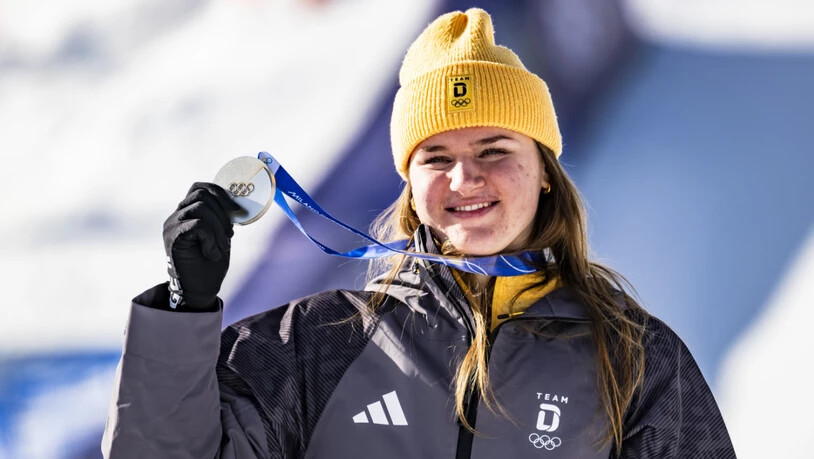 Emma Aicher gewann in Cortina zweimal Olympia-Silber - und greift nun nach der Abfahrts-Kristallkugel