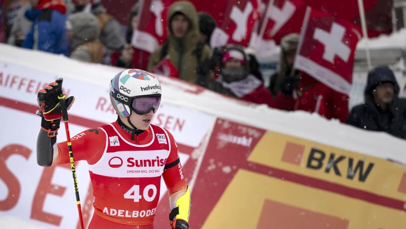 Lenz Hächler Anfang Januar beim Weltcup-Riesenslalom am Chuenisbärgli