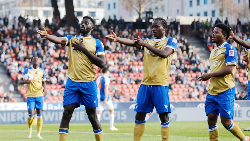 Kevin Mouanga und Seydou Traoré (von links nach rechts) waren zwei der drei Lausanner Torschützen
