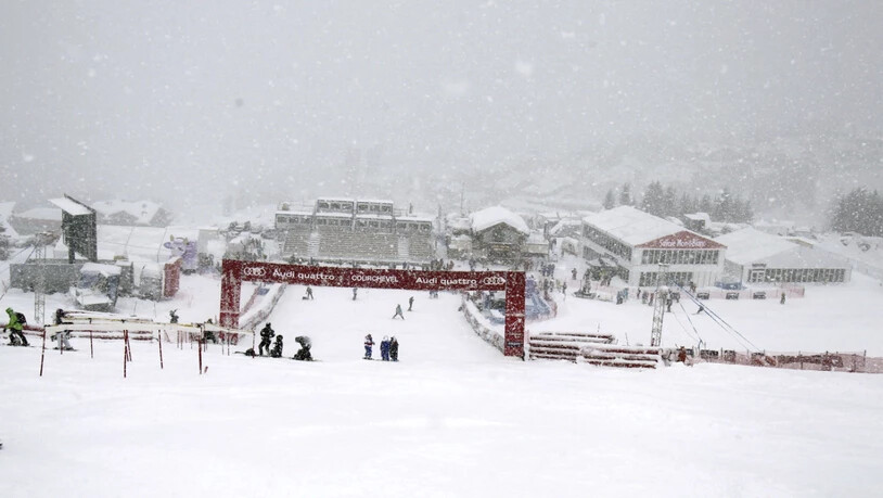 Die Wetterprognosen sorgen in Courchevel für eine Programmänderung