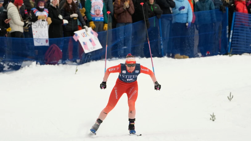 Noch einmal ein Spitzenresultat, aber knapp neben dem Podest: Nadine Fähndrich in Lake Placid