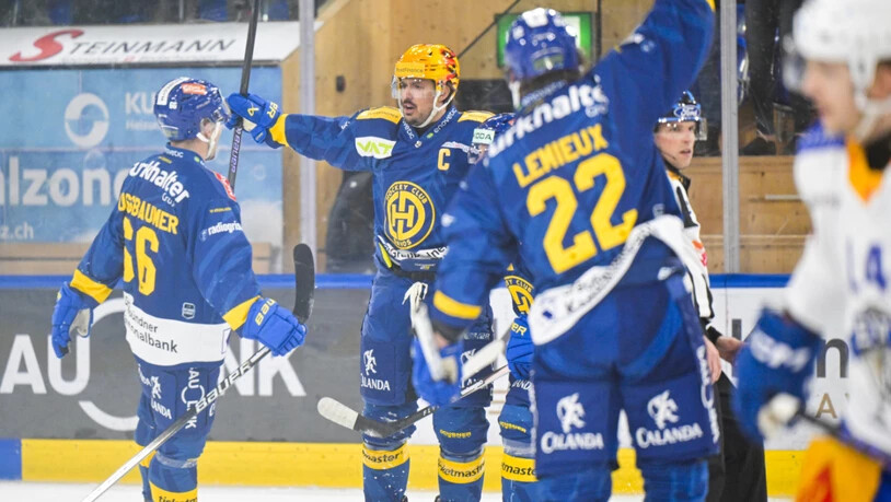 Auch der Davoser Captain und Topskorer Matej Stransky reihte sich beim klaren Heimsieg unter die Torschützen