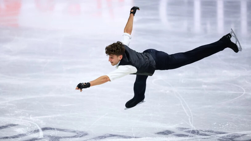 Lukas Britschgi ist an der WM in Prag nach dem Kurzprogramm auf Kurs