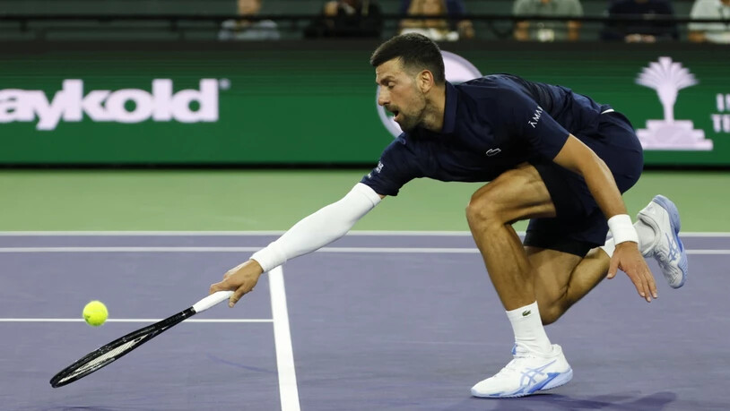 Voller Einsatz von Novak Djokovic