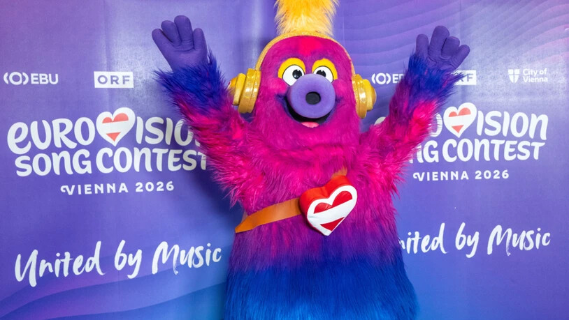 ARCHIV - Das ESC-Maskottchen Auri wird im Rahmen eines Pressetermins des ORF zum Eurovision Song Contest (ESC) 2026 vorgestellt. Foto: Georg Hochmuth/APA/dpa/Symbolbild