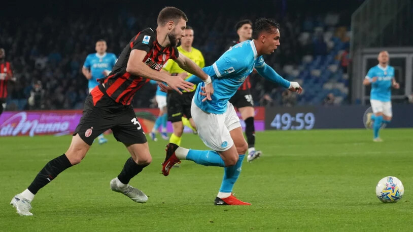Napoli hatte gegen die AC Milan die Nase vorn