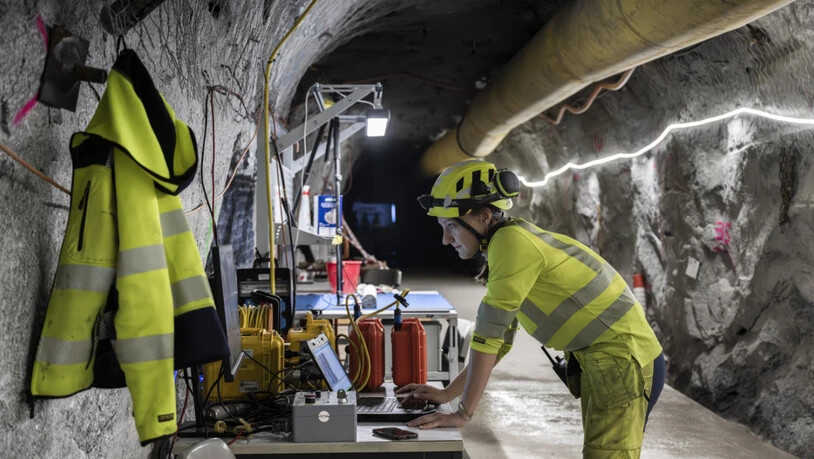 Im Bedrettolab, einem Forschungslabor der ETH Zürich im ehemaligen Bedretto-Baustollen des Furkatunnels, wurde für das Experiment ein 120 Meter langer neuer Seitentunnel gebaut. (Archivbild)
