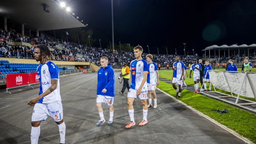 Mit hängenden Köpfen verliessen die Grasshoppers die Pontaise