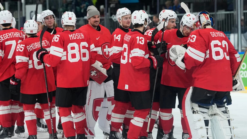 "Das Ziel", so Leonardo Genoni (Nr. 63), ist immer noch das Gleiche, "wir wollen endlich Weltmeister werden."