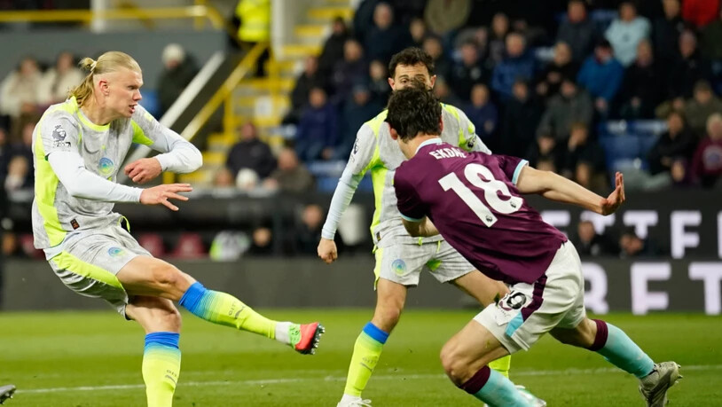 Erling Haaland schoss Manchester City in Burnley zum Sieg