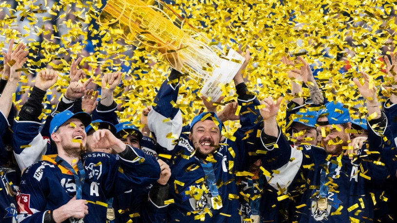 Konfettiregen für ein einmaliges Comeback von Zug: 3:1 gegen die ZSC Lions