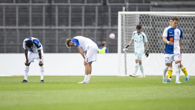 Einmal mehr in dieser Saison gibt es nach einem Spiel hängende Köpfe bei den Grasshoppers