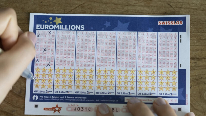 Bei den Euro Millions hat am Dienstag niemand die richtige Zahlenkombination erraten. (Archivbild)