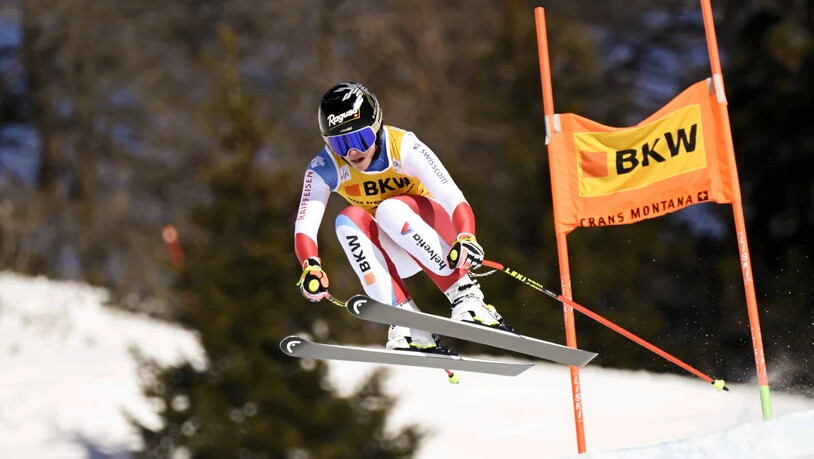 Will mehr und kann mehr: Lara Gut-Behrami bei der Abfahrt vom letzten Wochenende in Crans-Montana.