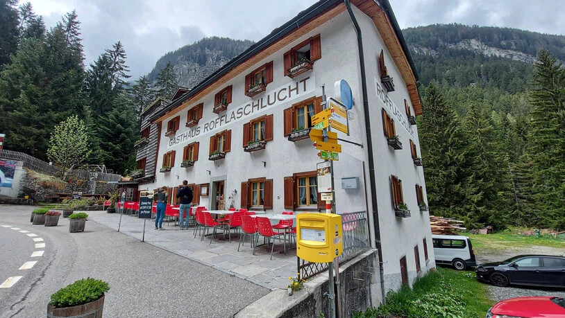 Hotel und Restaurant: Das Gasthaus Rofflaschlucht hat von Mai bis Oktober täglich geöffnet.