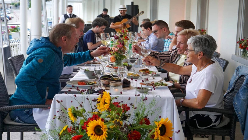Der Wandelgang beim Belvédère erwies sich als wunderbare Location.