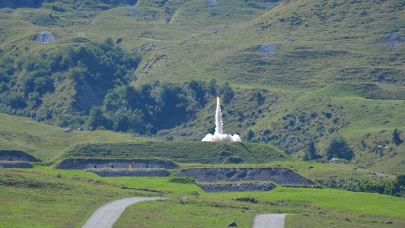 Raketenstart: Das Projekt Periphas testet eine Rakete in Elm.