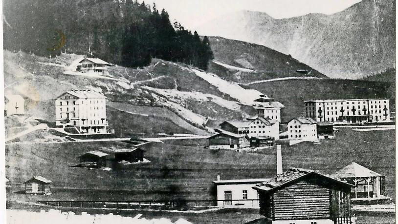 Die erste Gasfabrik an der Tobelmühlenstrasse 1876.