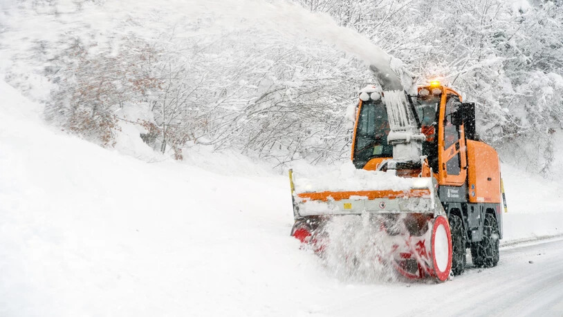 Zu viel Schnee auf einmal: Der abrupte Wintereinbruch 2021 sorgte für Schneechaos in der ganzen Region. Dieses Bild wurde am 14. Januar 2021 zwischen Chur und Churwalden aufgenommen.