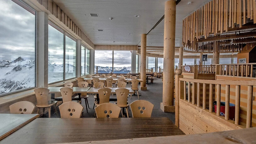 Eine prächtige Aussicht auf Davos hat man im Jakobshorn-Panoramarestaurant.