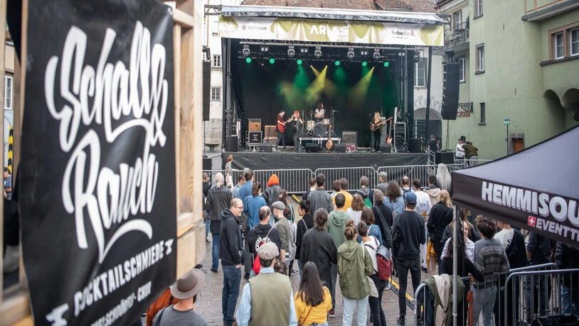 Ein Musikfestival inmitten der Churer Altstadt: das Arcas Rock.
