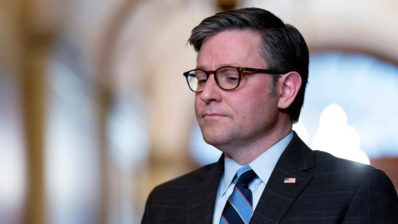 Hat keinen Erfolg: Mike Johnson, Speaker des Repräsentatenhauses, kann sein Anliegen, den Heimatschutzminister aus dem Amt zu heben nicht durchsetzten.